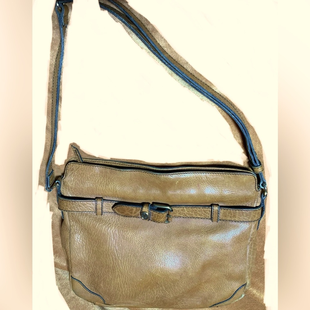 GoldPfeil Caracciola Vintage Leather Shoulder Bag